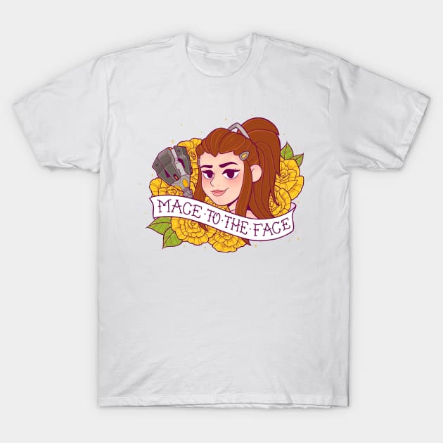 Overwatch Brigitte Mace to the Face T-Shirt by iamlunasol